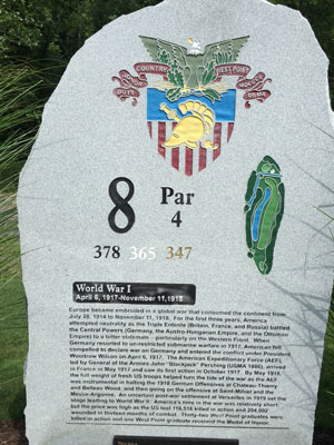 Golf courses and the armed forces West Point Golf Course tee marker