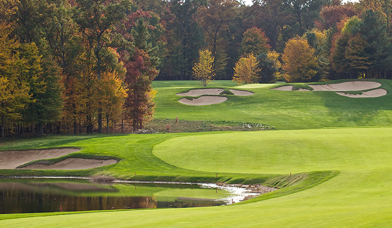 golf course in autumn