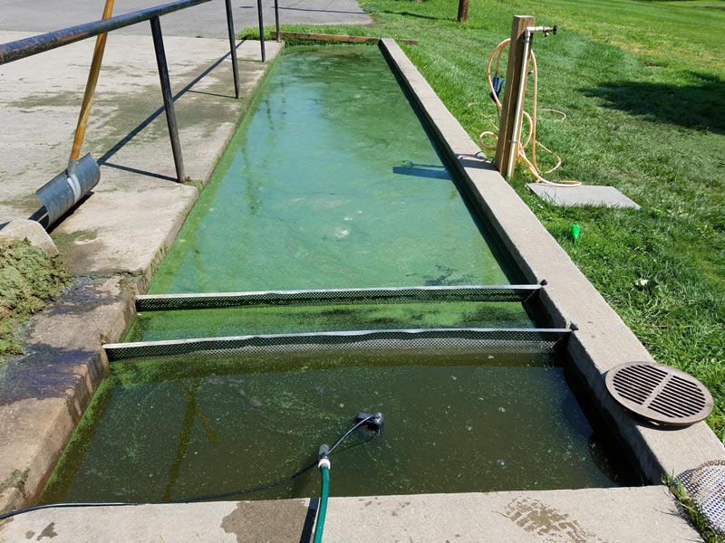 A low-cost wash pad solution Equipment washing station