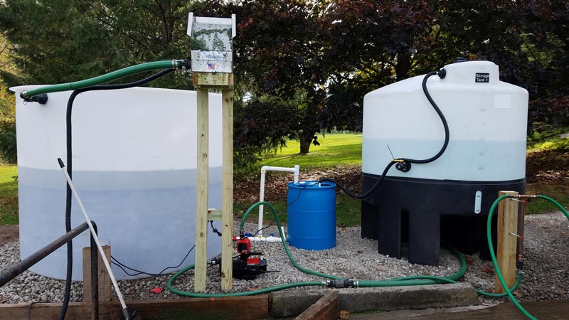 A low-cost wash pad solution Golf equipment washing system