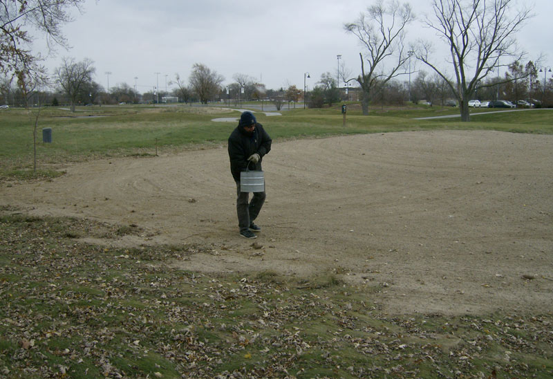 A new use for old bunker sand Recycle bunker sand