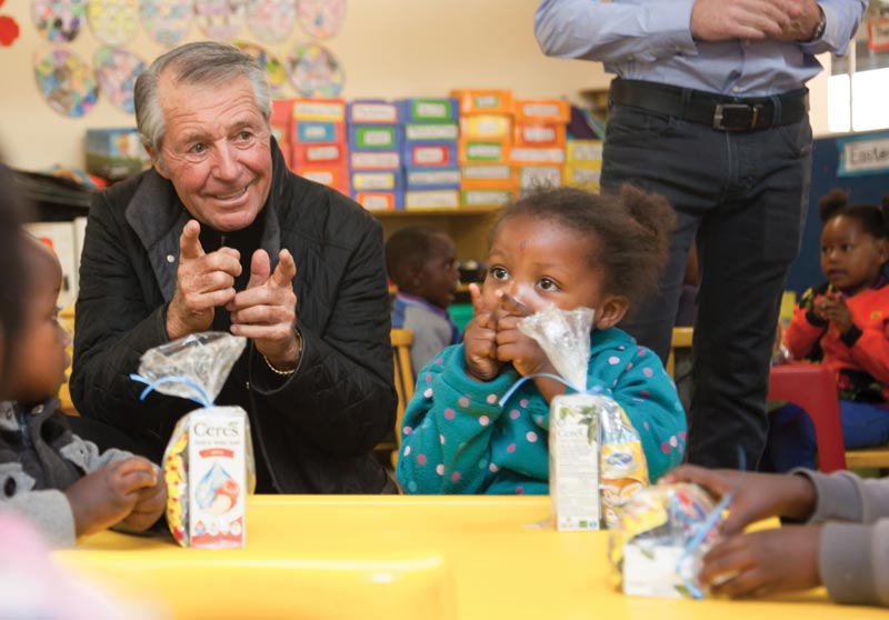 Major player: Gary Player chats with GCM Blair Atholl School