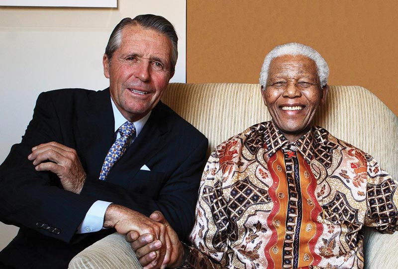 Major player: Gary Player chats with GCM Gary Player Nelson Mandela