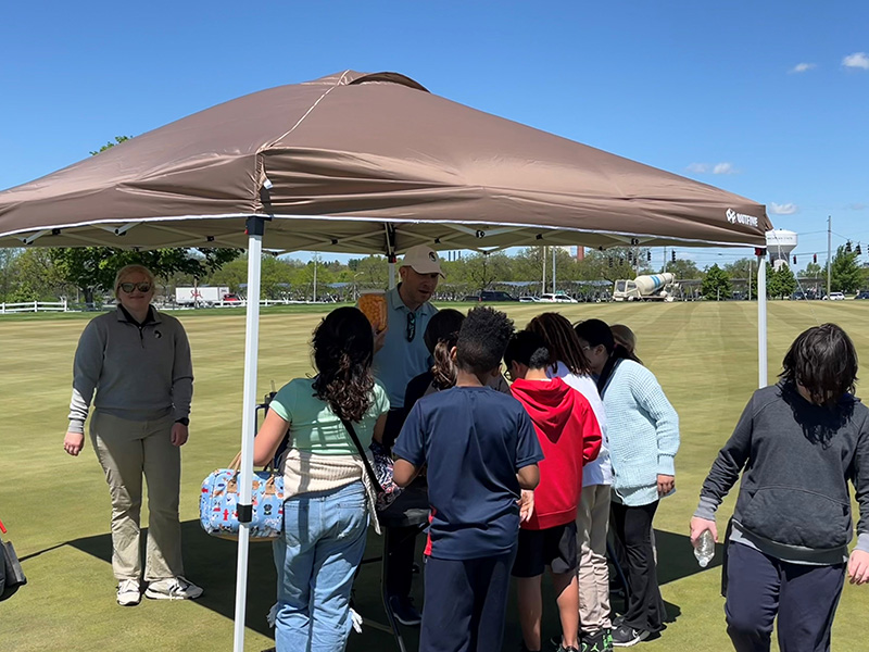Aerial view of Ghost Creek golf course