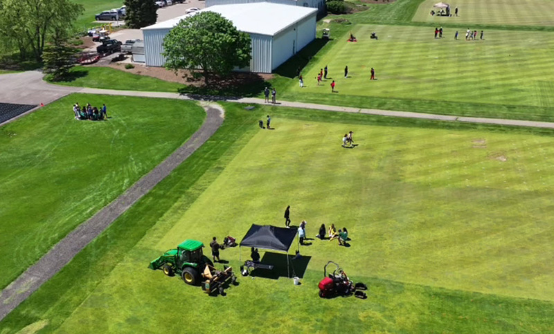 Aerial view of Ghost Creek golf course