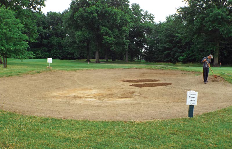 The art of golf course bunker removal Golf course bunker removal