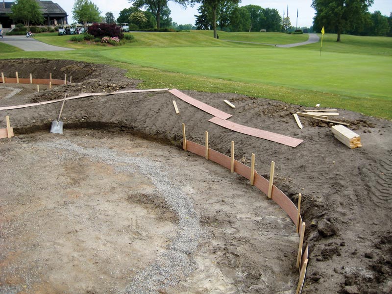 Renovating golf course bunkers: In-house vs. hiring out Bunker renovation