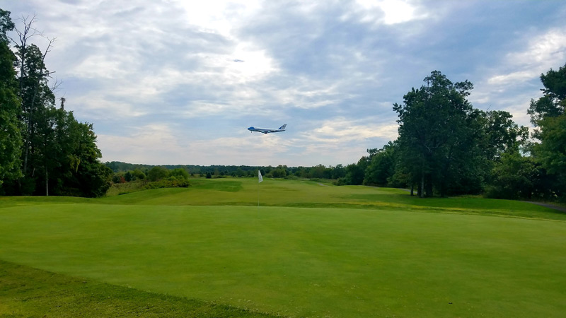 An unconventional golf course overseed Andrews Air Force Base golf