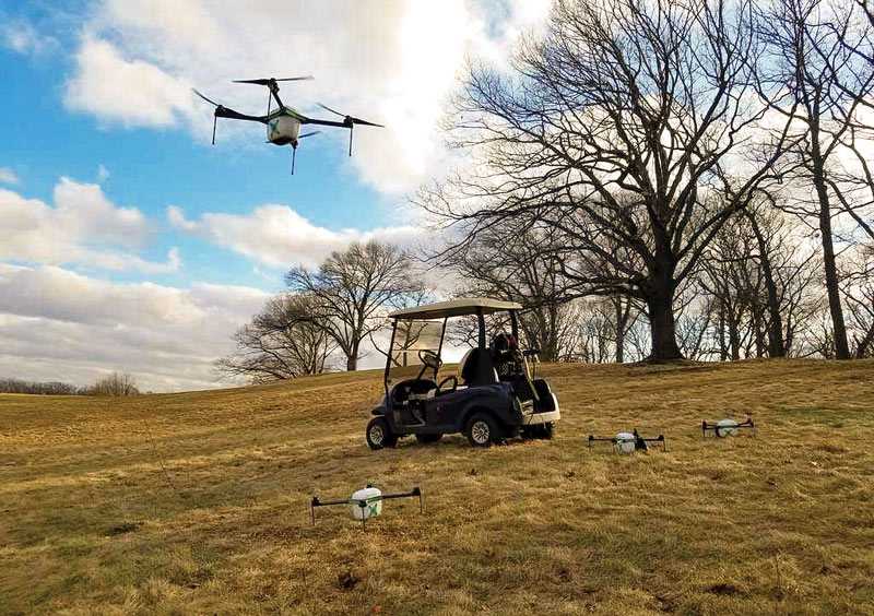 GPS technology in golf course management Golf course drone