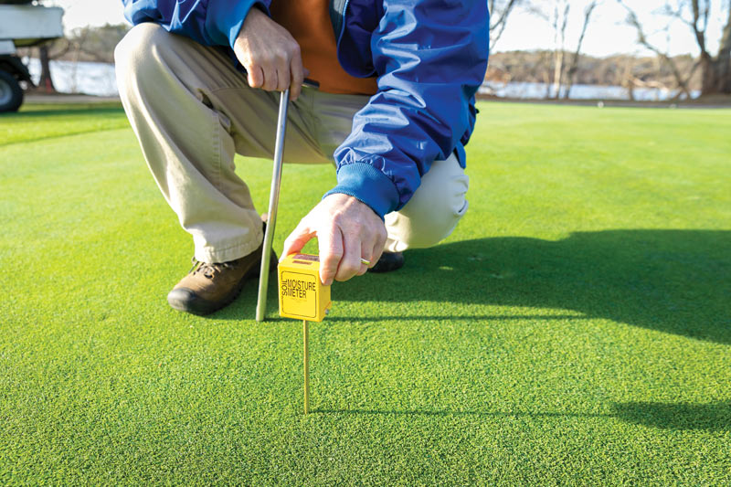 Cape crusader: Matthew Crowther, CGCS Turf soil moisture meter
