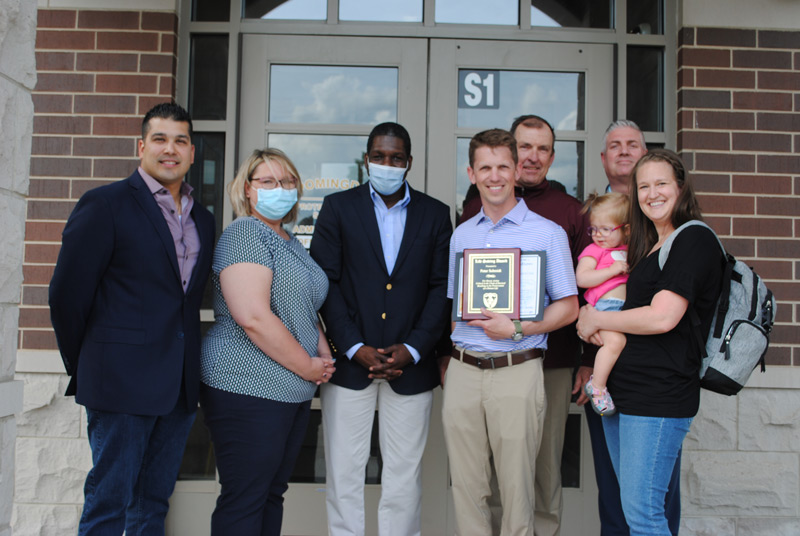 Superintendent honored for lifesaving efforts Superintendent Peter Schmidt