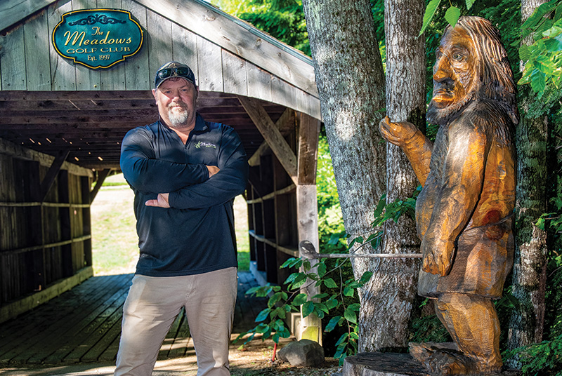 Aerial view of Ghost Creek golf course