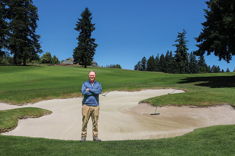Aerial view of Ghost Creek golf course