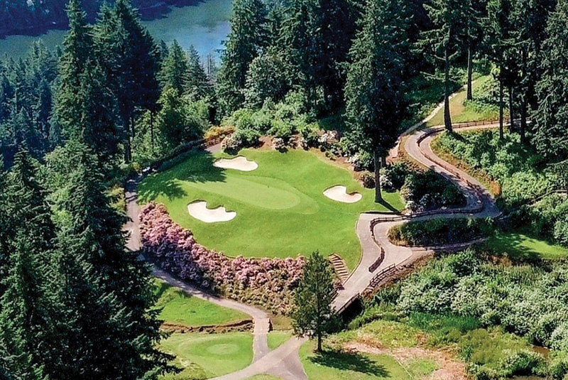 Aerial view of Ghost Creek golf course