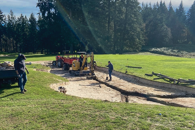 Aerial view of Ghost Creek golf course