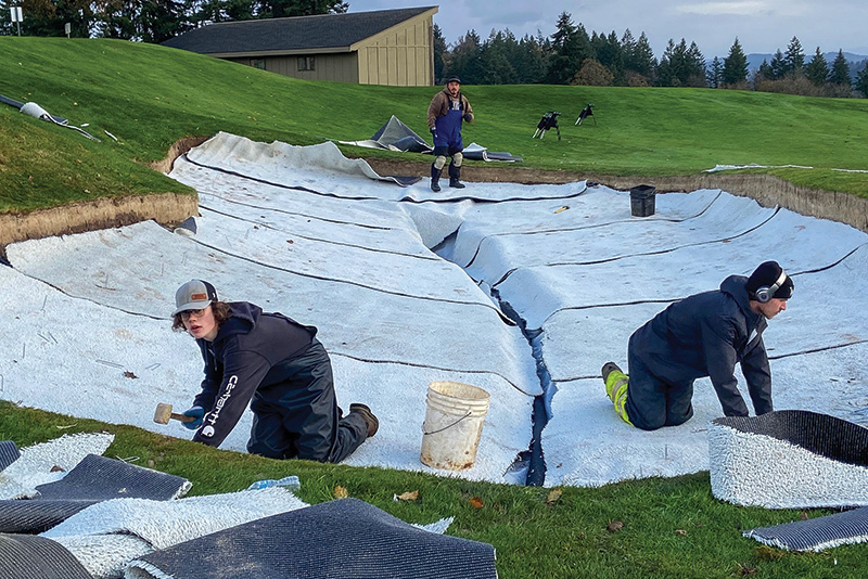 Aerial view of Ghost Creek golf course