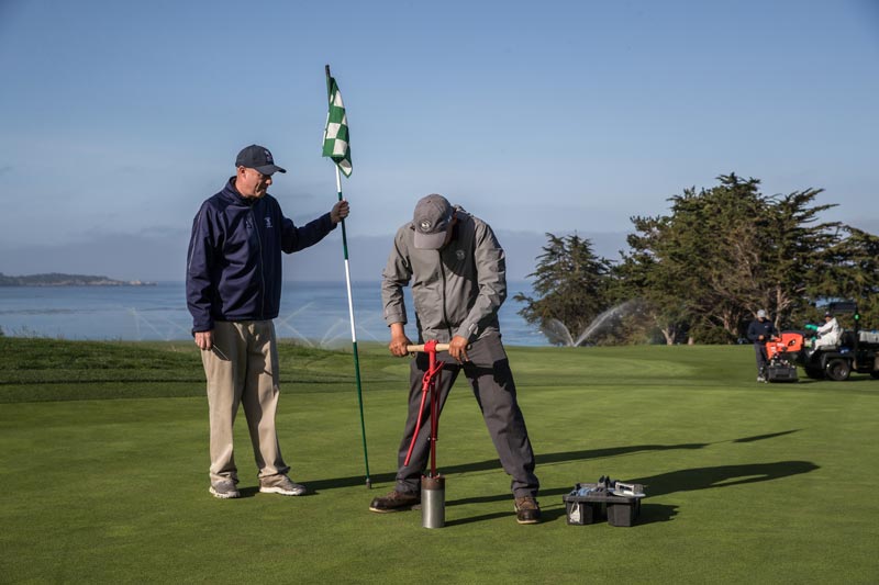 Gallery: A major on the horizon at Pebble Beach US Open green
