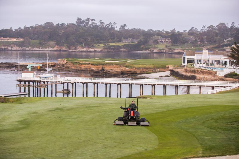 Gallery: A major on the horizon at Pebble Beach US Open mowing