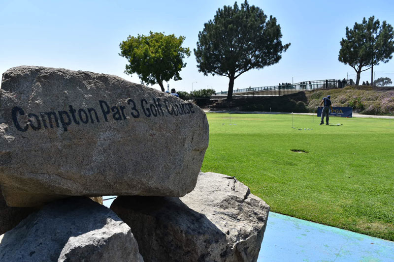 Straight into Compton: SoCal supers revive neglected course Compton Par 3 Golf Course