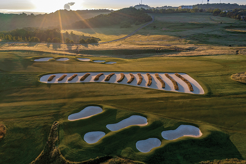 Aerial view of Ghost Creek golf course