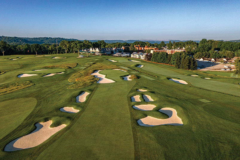 Aerial view of Ghost Creek golf course