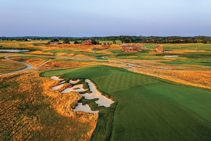Aerial view of Ghost Creek golf course