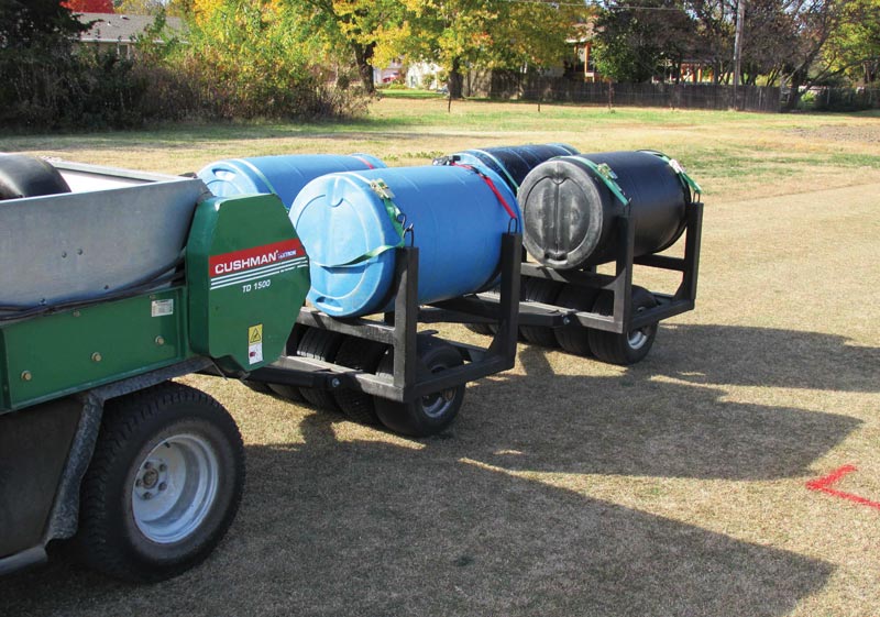 Buffalograss: Effects of nitrogen rate on traffic tolerance Golf traffic simulator