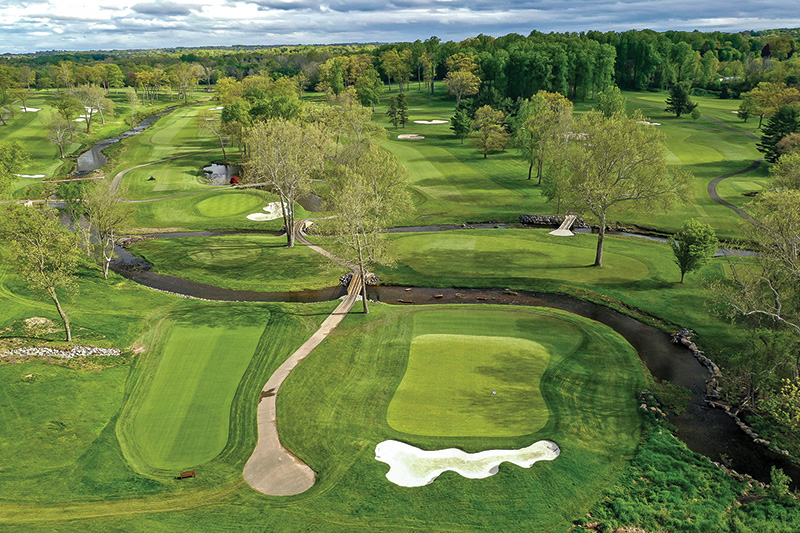 Aerial view of Ghost Creek golf course