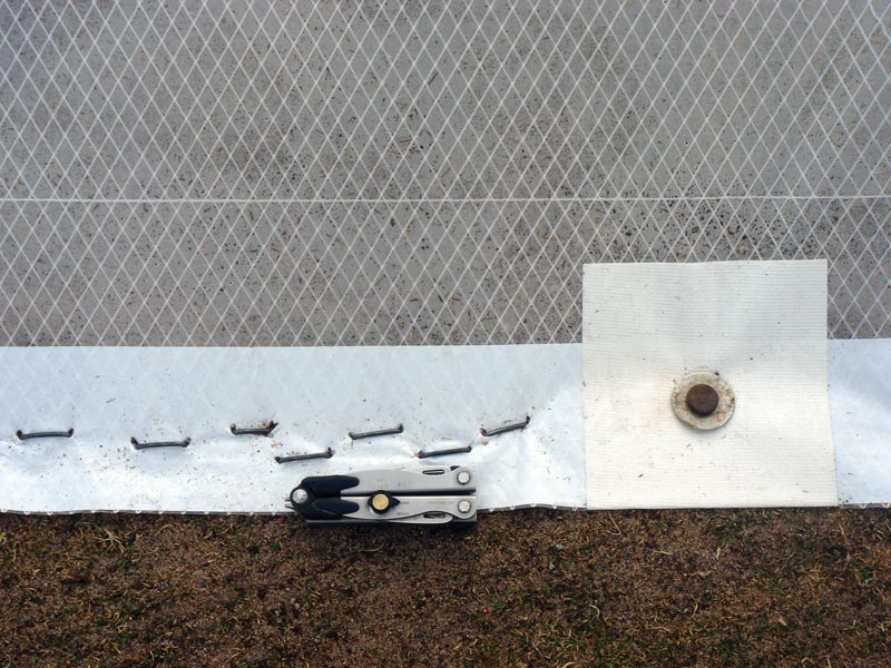 Winter turf damage: The green in the bubble Golf course green cover