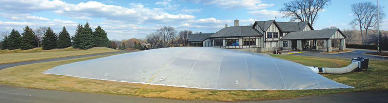Winter turf damage: The green in the bubble Turfgrass greenhouse