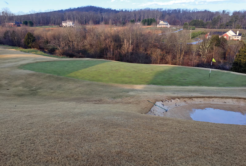Photo Quiz: Yellow turf, strange snow melt Yellow creeping bentgrass