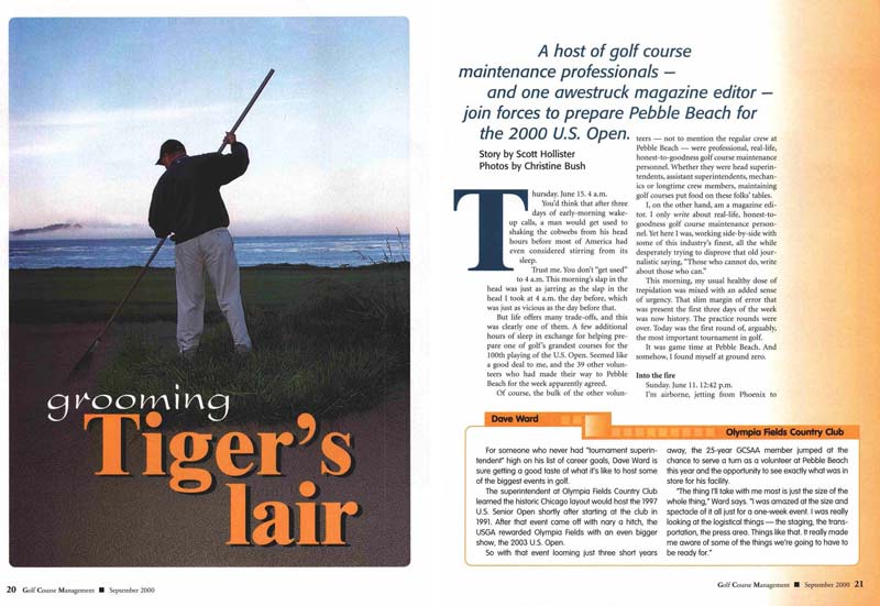 Inside GCM: Going back to the beginning 2000 US Open